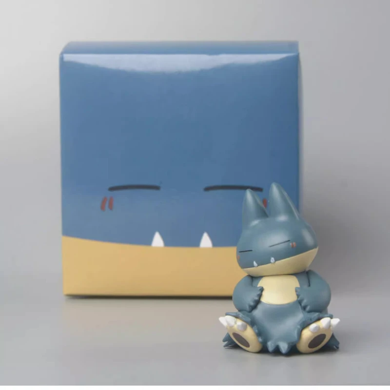 Kawaii Anime Pokemon Snorlax Psyduck Action Figure Cute Model Car Ornaments Gifts Home Portable Ornaments Decoration Toys Gifts