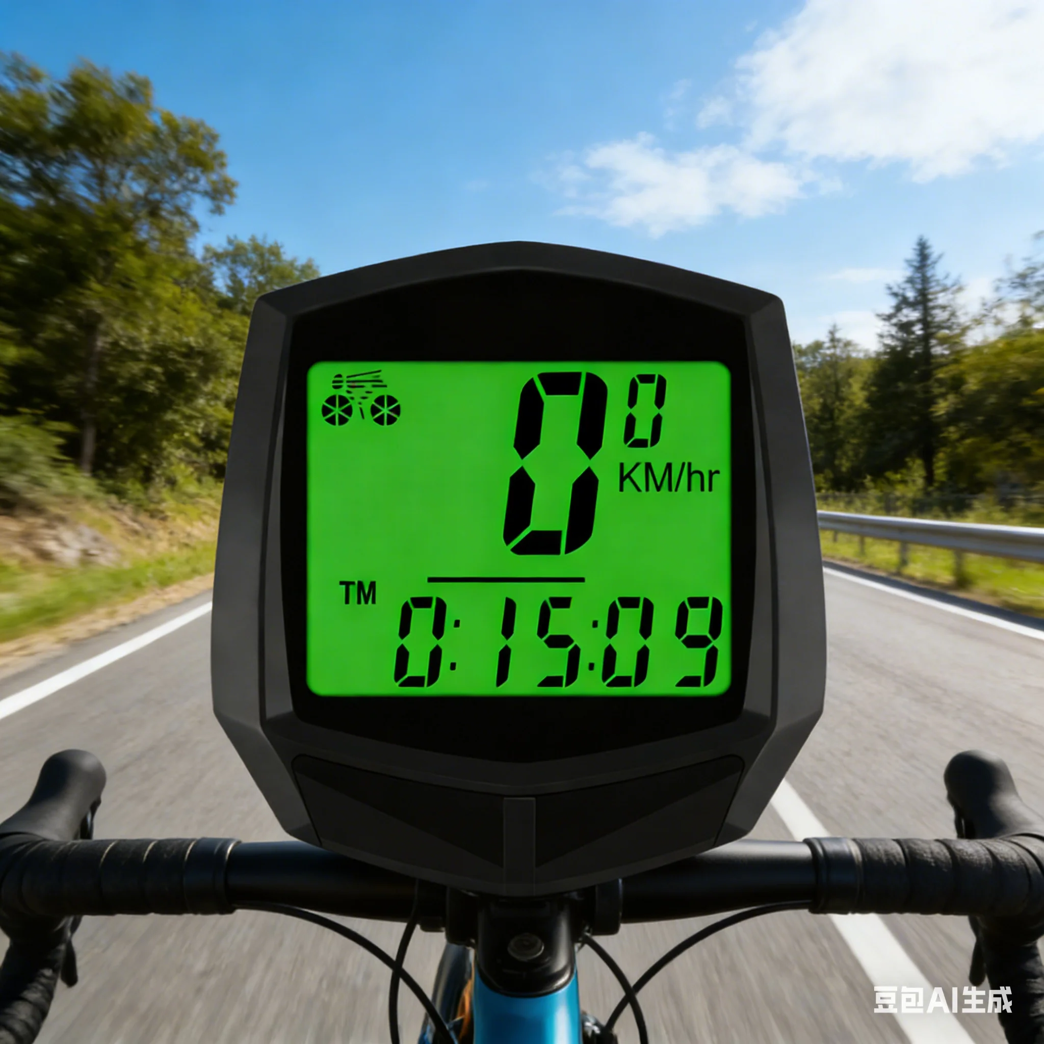 1pc Bicycle Speedometer Multi-Function Wired Backlight Odometer LCD Display Tachometer Bike Computer Replace Accessories