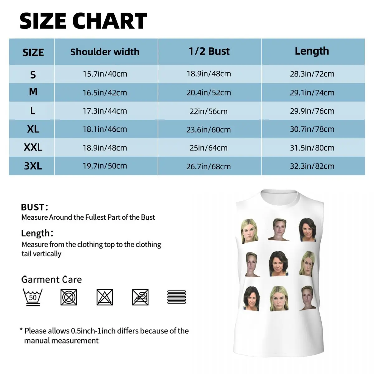 The Mugshot Housewives Of New York City Men Printed Sleeveless T-shirt Casual Hip Hop Street Style Beach Holiday Tank Tops
