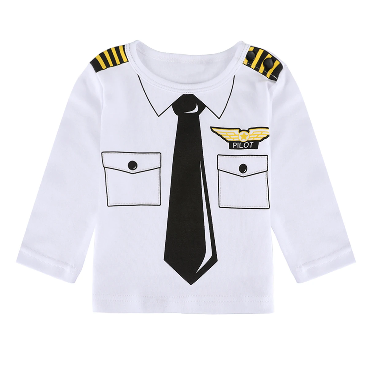 Baby Boys Pilot Costumes Firefighter Clothes Infant Police Cosplay Party Outfits Set Sports Long Pants with Hat Carnival Costume