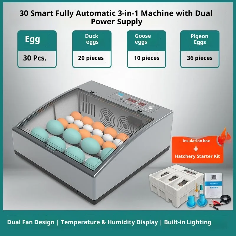 New  Small Fully Automatic Intelligent Egg Incubator for All Kinds of Poultry  with 98% Hatching Rate