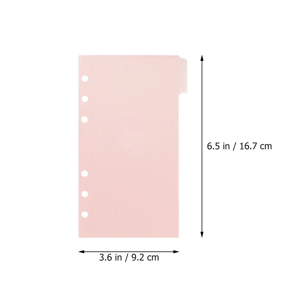 مجموعة واحدة من جيوب الموثق، مجلد مستندات بلاستيكي مكون من 6 فتحات، منظم خفيف الوزن لدراسة السفر المكتبي، فواصل الموثق #6