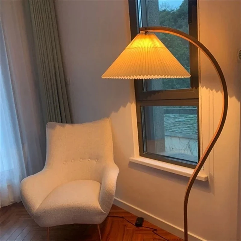 

Nordic Wood Floor Lamps LED Vintage Design Floor Light Decor Home Living Room Corner Bedroom Lamp