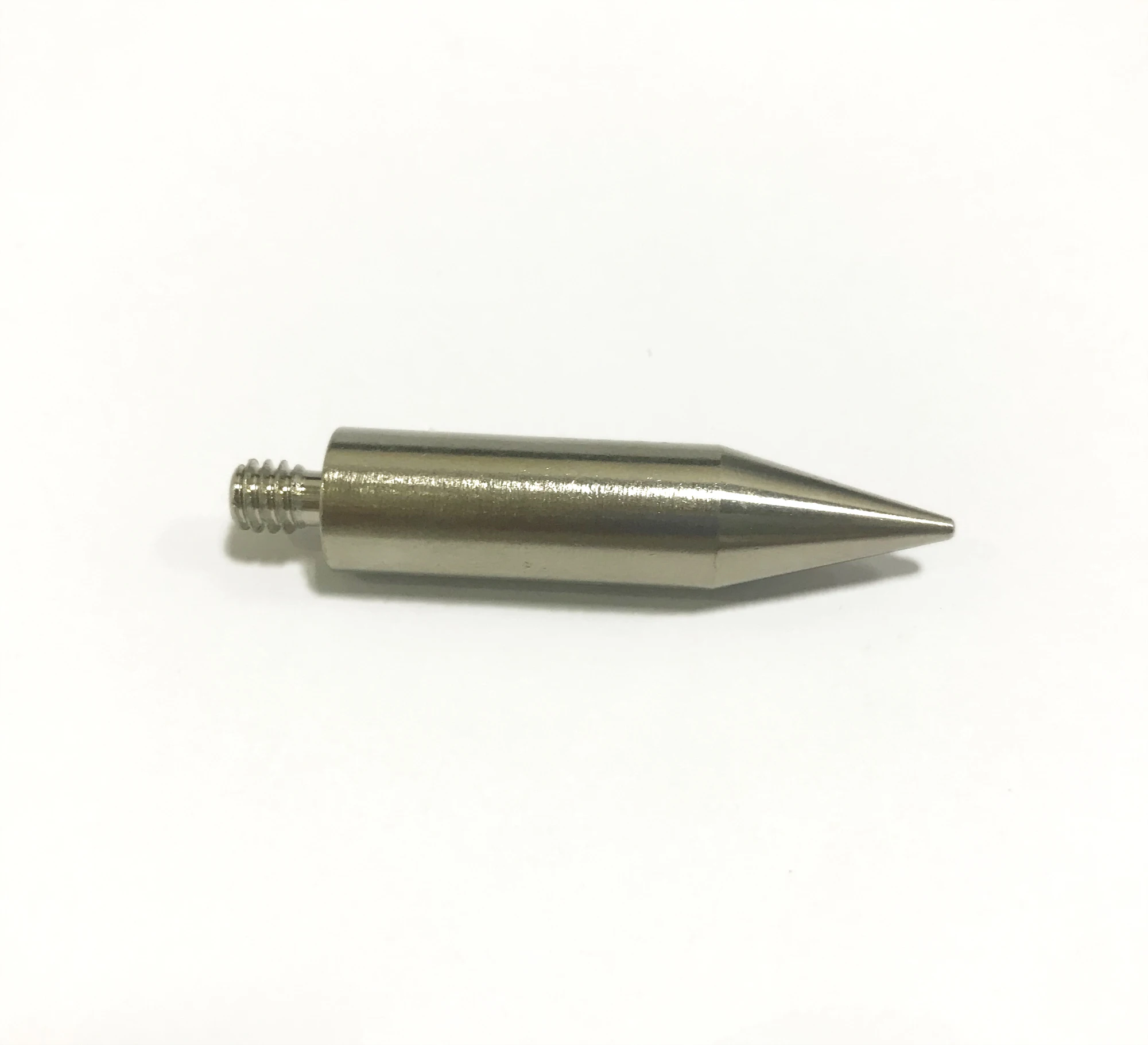 

NEW Replacement Stainless Steel Prism mini Pole Point - 1/4" Thread, length 50mm . mini prism sharp pole Point