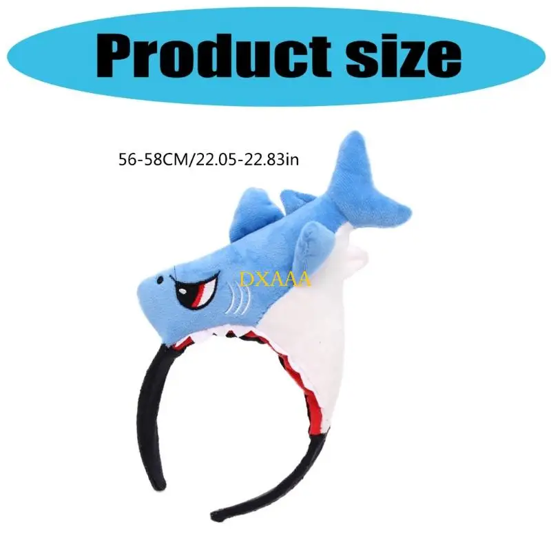 Bandeau requin réglable DXAA pour costumes cosplay Parties sur le thème Soft Elastic Band Band Practical Hairband Easy
