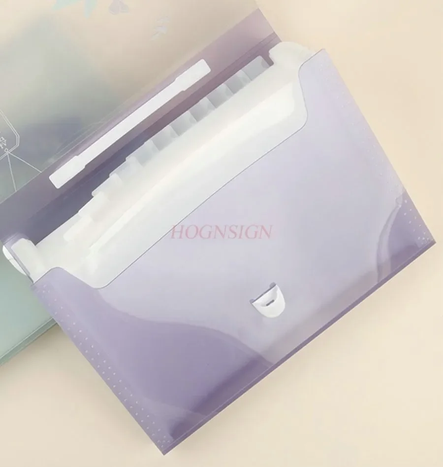 A4 multi-layer folder, student hand-held organizer, large capacity file bag, office storage bag