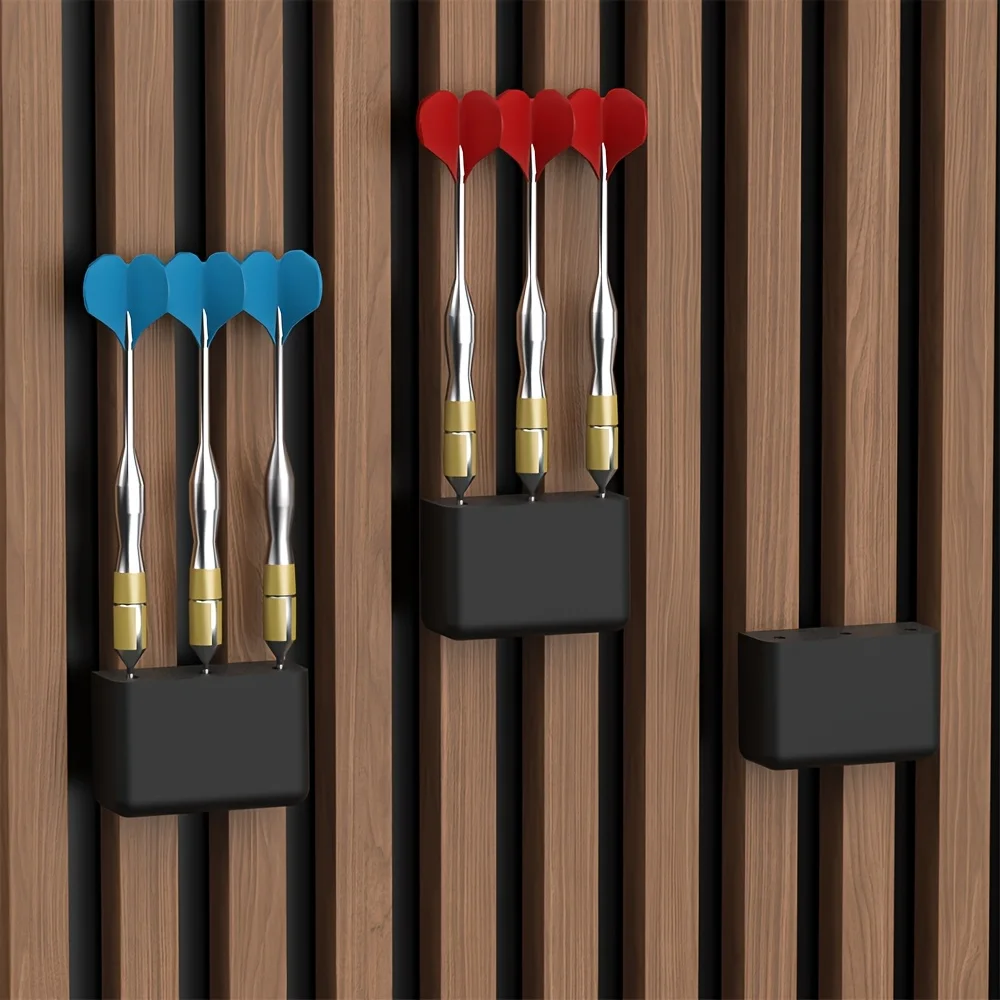 2 Stück Dart-Rack ohne Bohren, Schalldämmplatte, Dart-Halter für Heimstudios, Büro, Spielzimmer, Aufbewahrungsregale, Dart-Zubehör