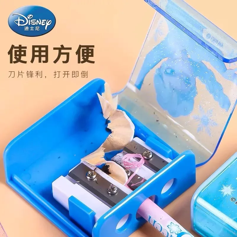 Disney Frozen Pencil Sharpener Multifunctional Three-hole Cute Color Pencil Sharpener Creative Cartoon Stationery Children Gift