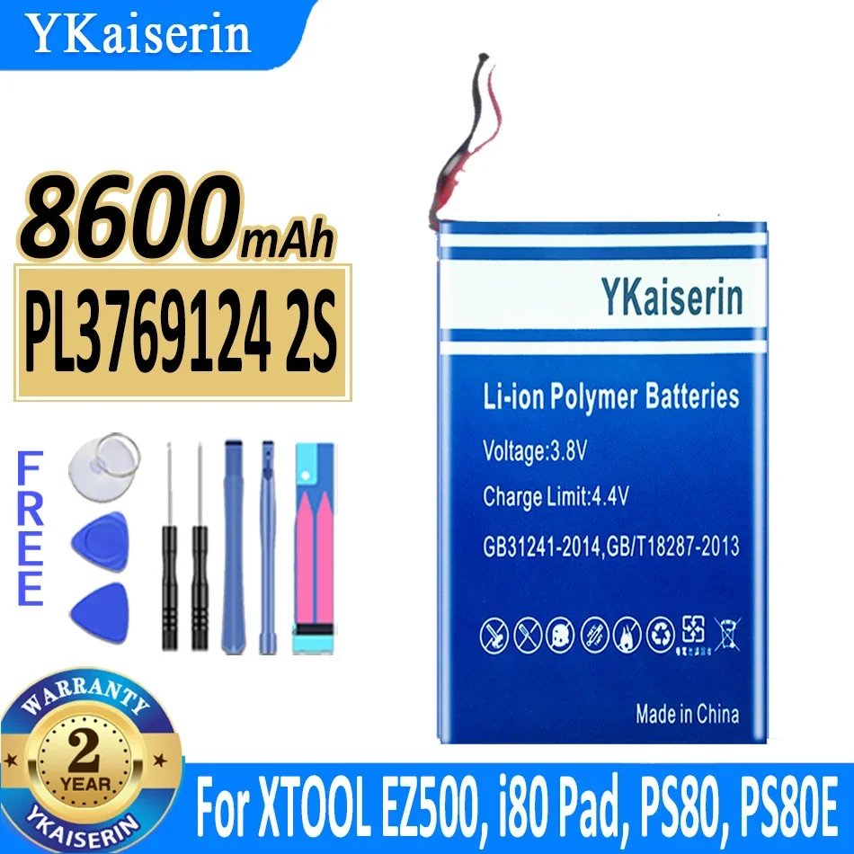 

Аккумулятор ykaisin PL3769124 2S на 8600 мАч для XTOOL EZ500 i80 Pad 2 PRO 2Pro PS80 PS80E X100 X7