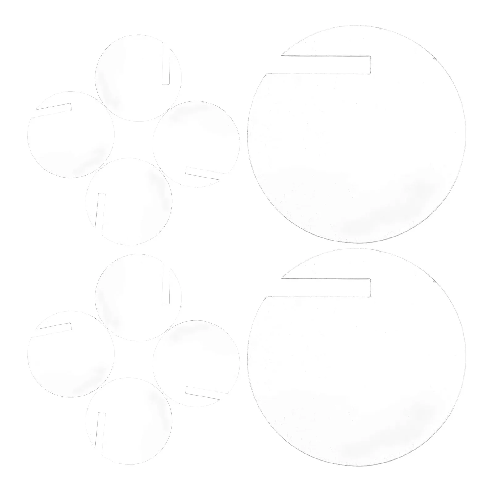 180Pcs Acrylic Round Drink Tags Reusable Wine Glass Identifiers Party Drink Markers Lightweight Shatterproof Wine Accessories