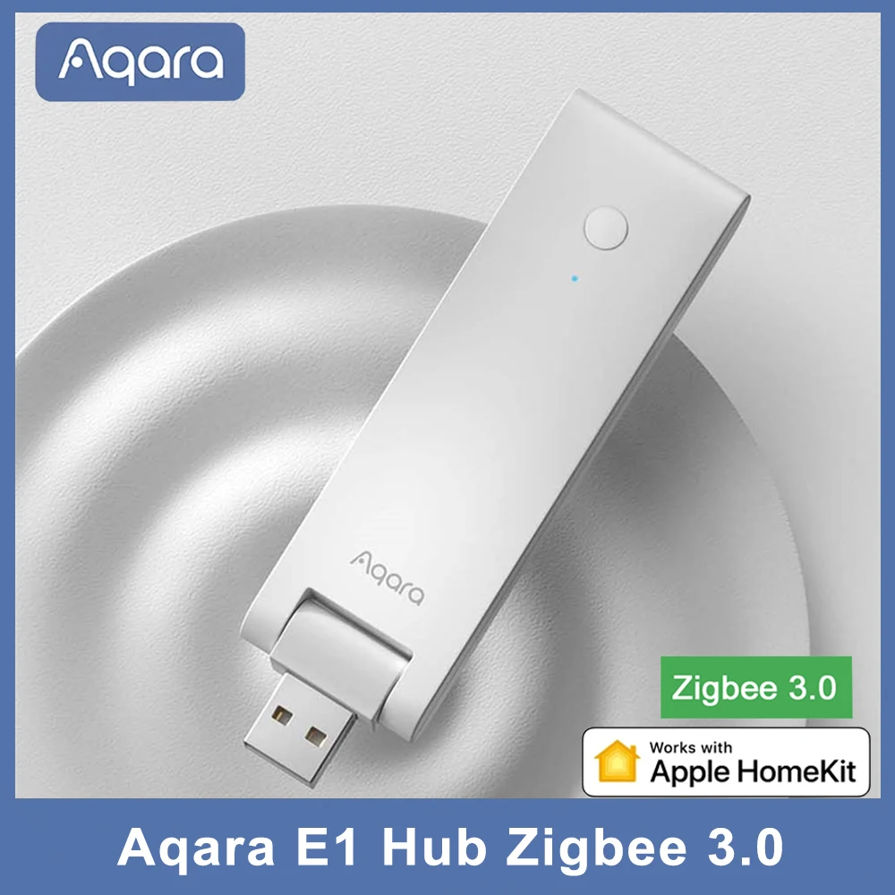 Aqara 허브 E1 Zigbee 3.0 스마트 홈 제어 센터 게이트웨이, Wi-Fi 리피터 (핫스팟) 로 작동, HomeKit,Mi Homei Home 지원