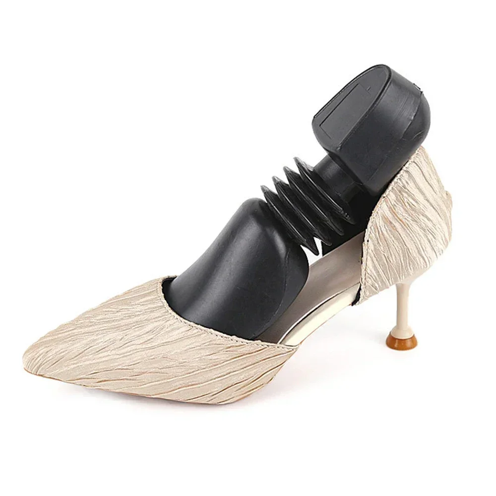 Black Shoe Stretcher Plastic Adjustable Device Enlarge Expander Fitting Maintain Portable Scalable Tool Practical