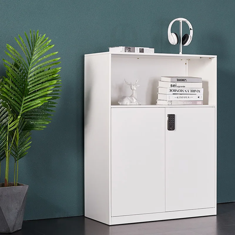 تفكيك وتجميع خزانة ملفات كلمة المرور، خزانة منخفضة، خزانة حديدية، قسم مكتب، خزانة جانبية على الحائط، أسود #4