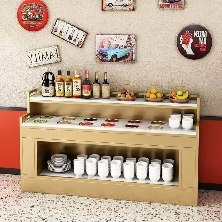 Hot pot restaurant self-service seasoning table Commercial restaurant Barbecue High Quality