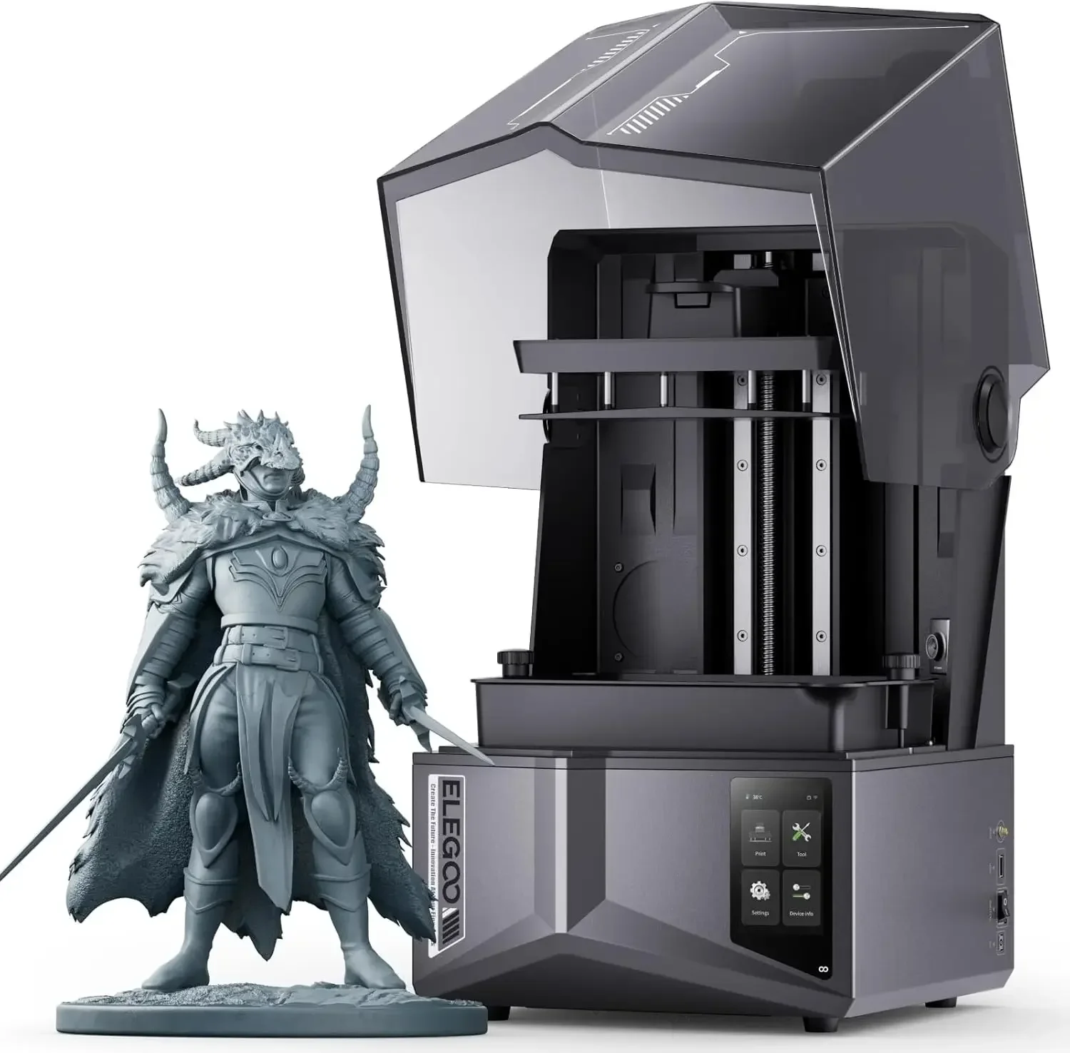 Saturn 4 Ultra 12K Resin 3D Printer, with Smart Automatic Leveling, 10-Inch 12K Monochrome LCD, 150mm/h Faster Printing Speed,8.