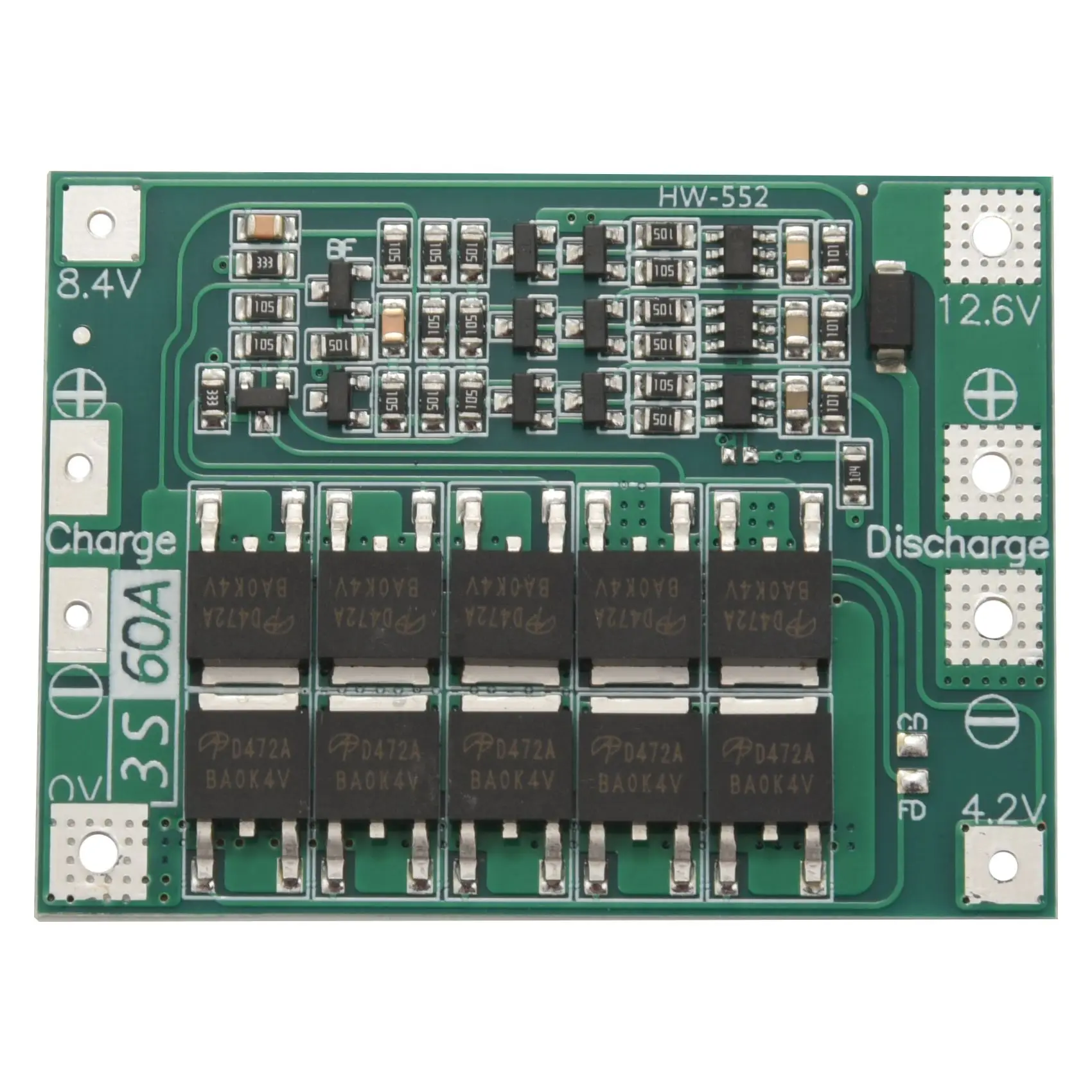 3S 60A Board 11.1V 12.6V 18650 Li-Ion Lithium Battery Protection Board Enhanced Version