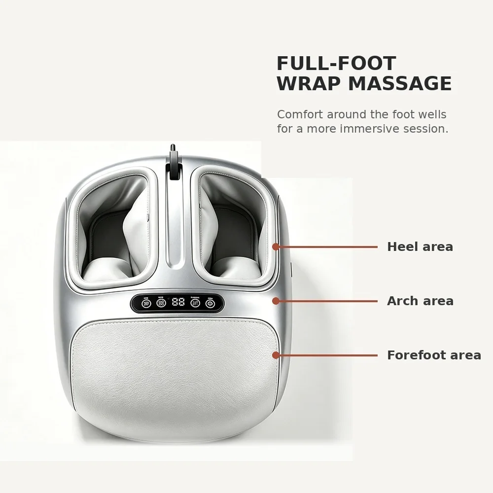 Foot Massager Machine, Multi‑function Foot Massager with Vibration, Heating & Airbag Kneading for Feet & Soles