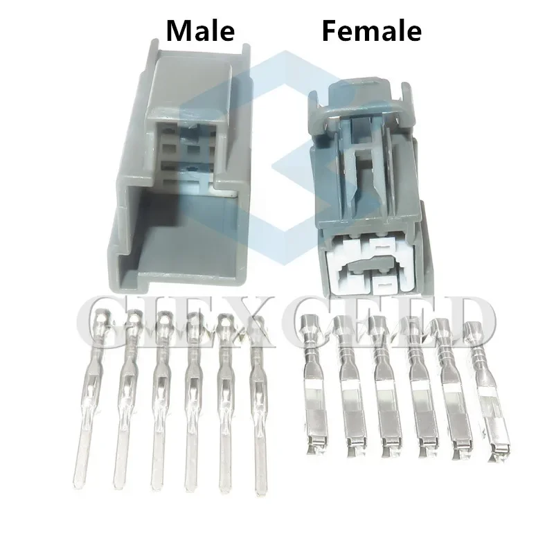 2 Sets 6 Pin 7282-6454-40 7283-6454-40 Female Male Auto Rear Camera Wire Sockets AC Assembly Car Connector For Ford