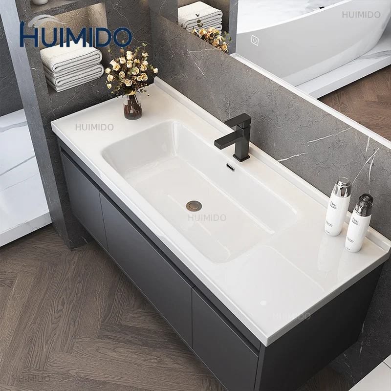 Badkamermeubel Compleet Ceramics Integrated Bathroom Cabinet Combination Modern Minimalist Toilet Smart Light Wash Face Handicon