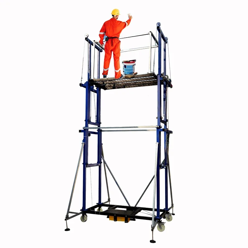 300KG 2M Electric Scaffolding Elevator Wireless Remote Control For Indoor And Outdoor Decoration