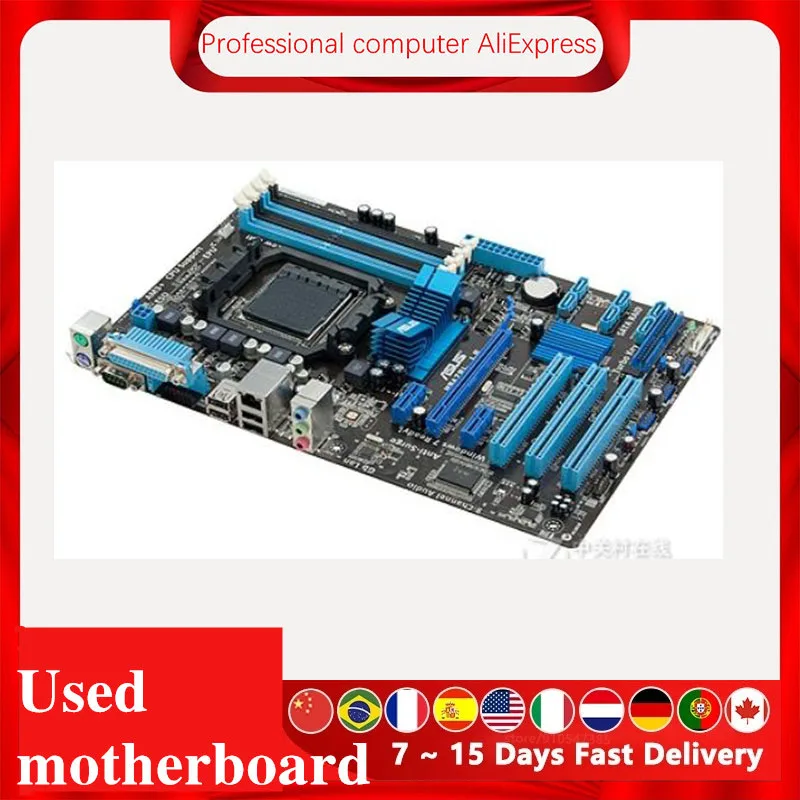 For ASUS M5A78L LE Motherboard Socket AM3+ DDR3 For AMD 760G M5A97 970M FX Original Desktop Mainboard  Used Mainboard