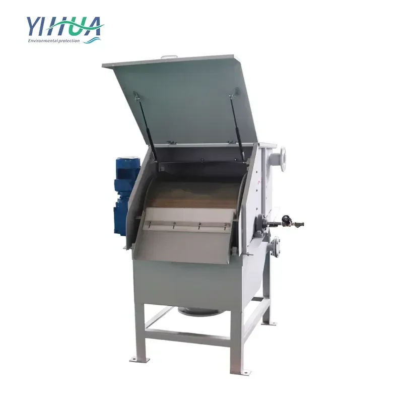 for Koi Pond Rotary Drum Filter Stainless Steel Cloth Ras Sugarcane Pure Water Treatment System with Pump Eco-Friendly