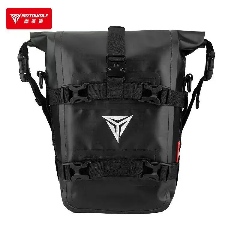 MOTOWOLF MDL0715 Motorcycle Waist Bag 5-8L Expandable Waterproof Riding Leg Pack with Buckle for Men Women