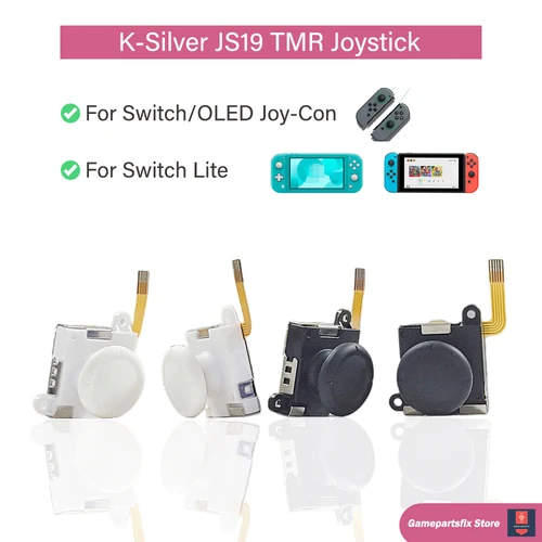 Joystick k-silver JS19 TMR para Nintendo Switch NS OLED Joy-Con Stick para NS Lite, palanca de pulgar de repuesto analógica 3D, 2/4/10 Uds.