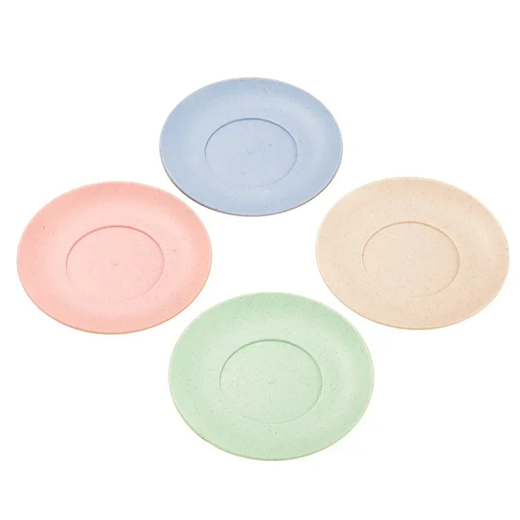 Eco-friendly Wheat Straw Bowl Plastic Bowl Household Cup Plate Single Pack Cereal Bowl Fruit Fork Gift Gift Tableware Rice