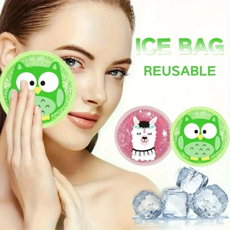 

Ice Packs for Injuries Reusable Cold or Warm Compress Cooling Packs with Strap for Head Fever Wisdom Teeth Recovery First Aid