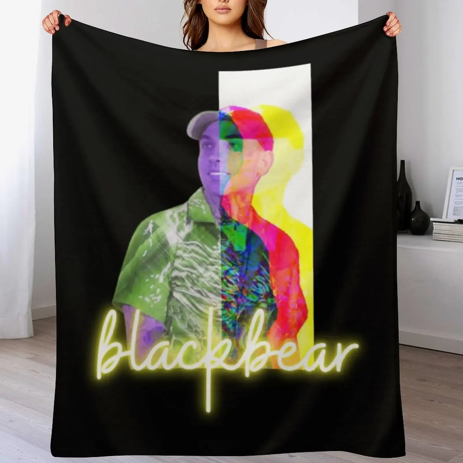 

Blackbear T-Shirtblackbear T-Shirt Throw Blanket funny gift Comforter halloween Extra Large Throw Blankets