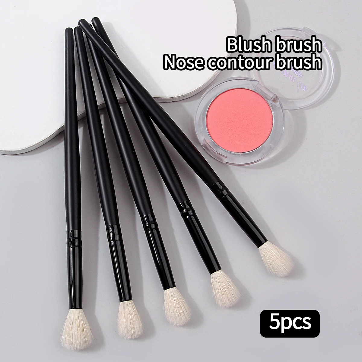 5 Sets of Soft Multi-Functional Beginner Makeup Brush Highlighter Brush Face Smudge Brush Portable Beauty Tools