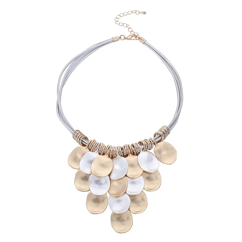 بسيطة هندسية المعلقات قلادة سبيكة النساء OL اللون حجب تنوعا الترقوة سلسلة الأزياء والمجوهرات حزب هدية