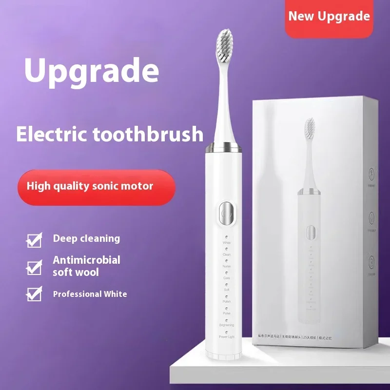 Rechargeable Electric Toothbrush Home Adult Ultrasonic Teeth Cleaner Electric Tooth Bathroom Household