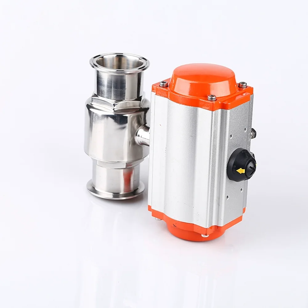 

1-1/2", 2 дюйма, нержавеющая сталь 304, тройной зажим, наружный диаметр 50,5 мм, 64 мм, наконечник, санитарный пневматический шаровой кран одностороннего действия