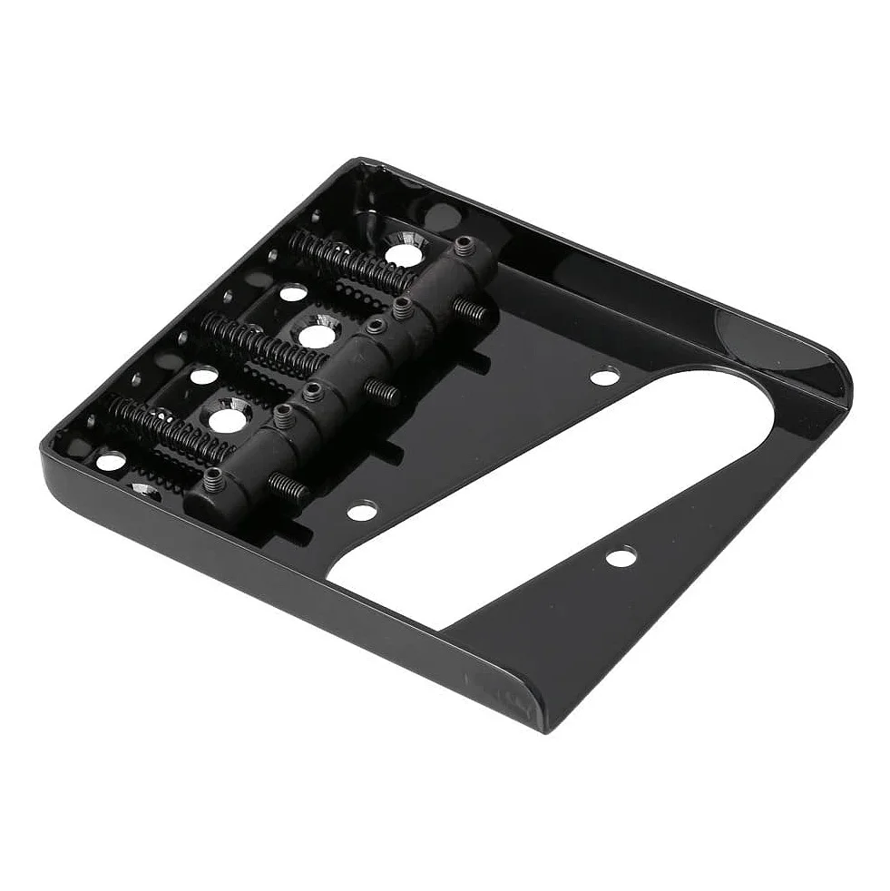 텔레캐스터 텔레 일렉트릭 기타용 재떨이 브릿지 테일피스, 블랙, 3 새들