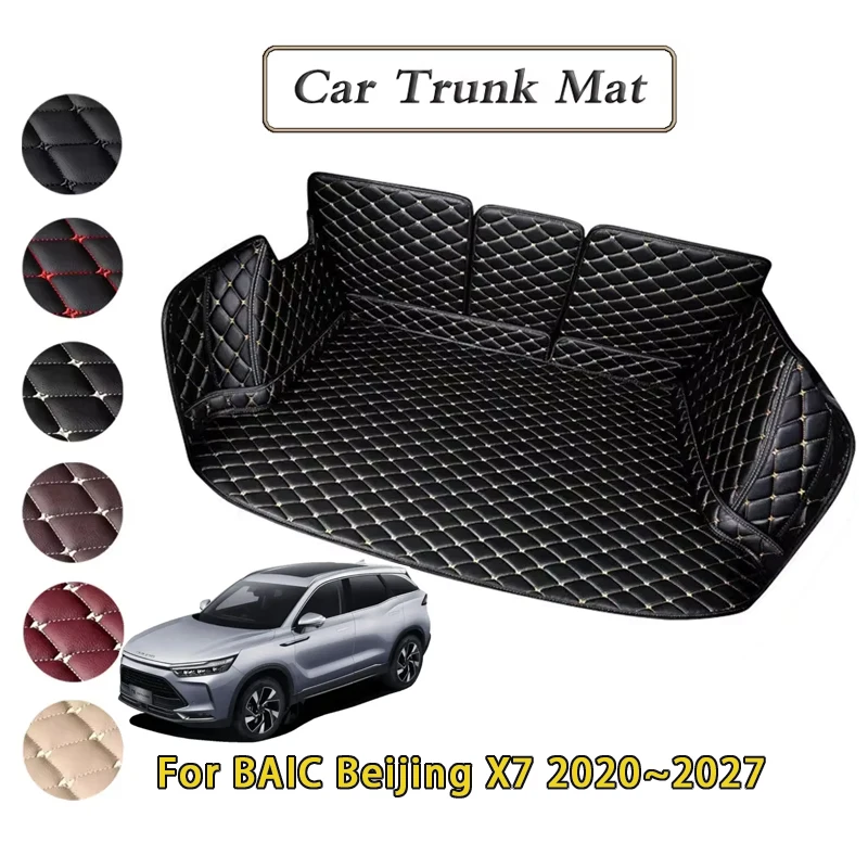 

Car Trunk Mats For BAIC Beijing X7 7 X75 Tiger Eight 2020-2027 Waterproof Fully Trunk Mat Rear Cargo Tray Auto Accessories 2025