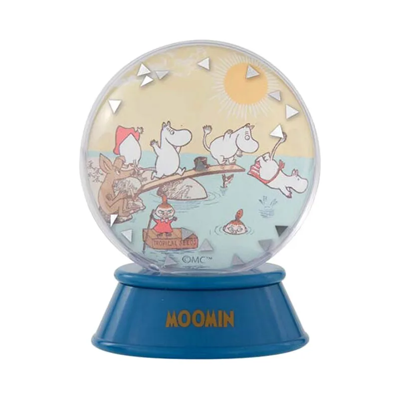 Bandai Gashapon Moominvalley Anime Figures Moomin Animation Scene Crystal Ball Desktop Prop Action Figures Model Kids Toy