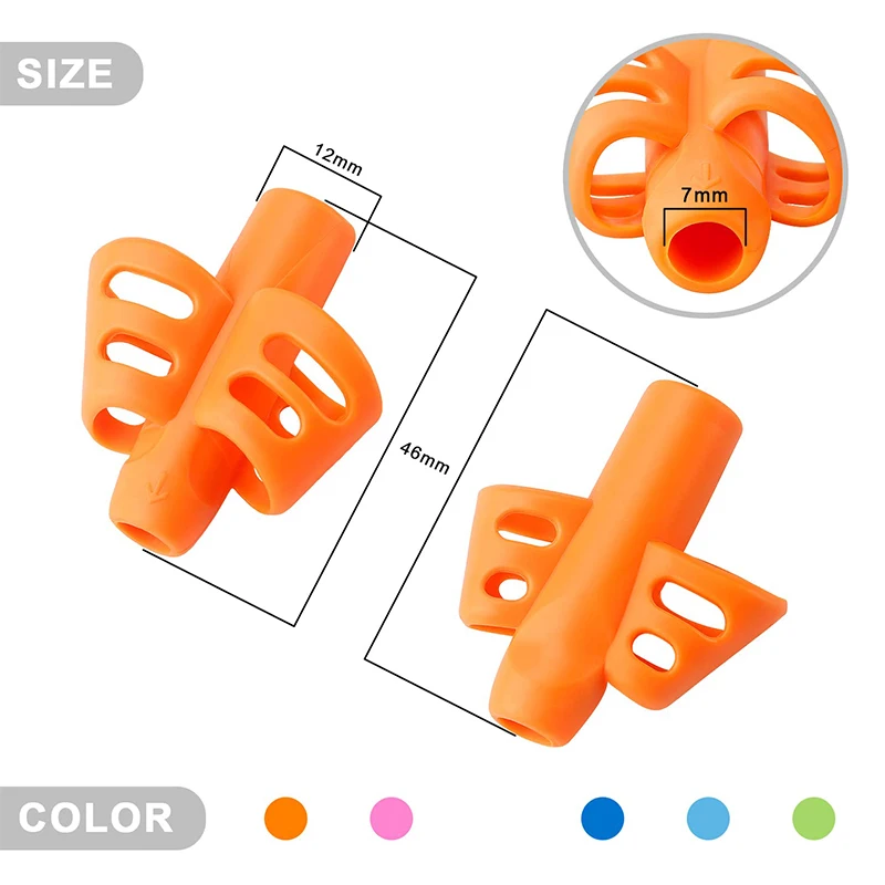 Silicone Pen Holder for Kids, Aprendizagem e Ferramenta de Escrita, Dispositivo de Correção, Lápis Grasp, Aid Hold, Papelaria, 300pcs