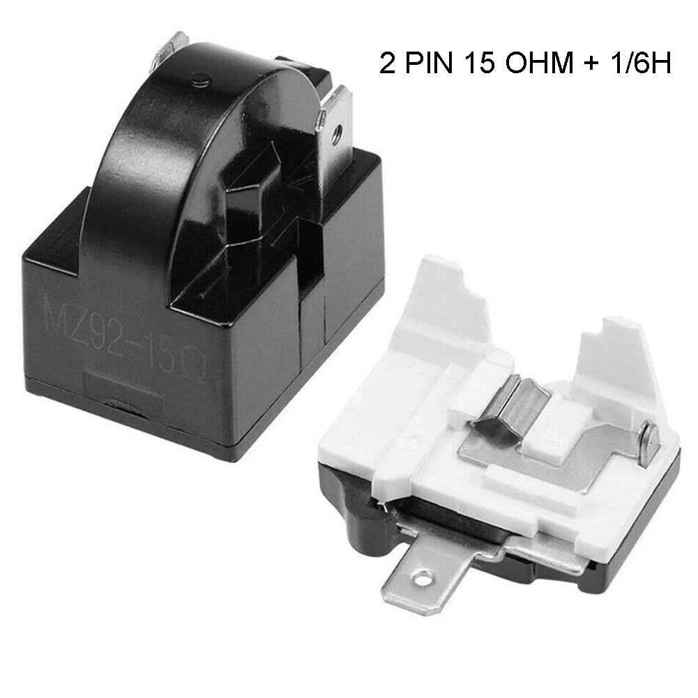 1 SET QP2-4.7 PTC Starter Relay 1 Pin Refrigerator Starter Relay And 6750C-0005P Refrigerator Overload Protector Plastic