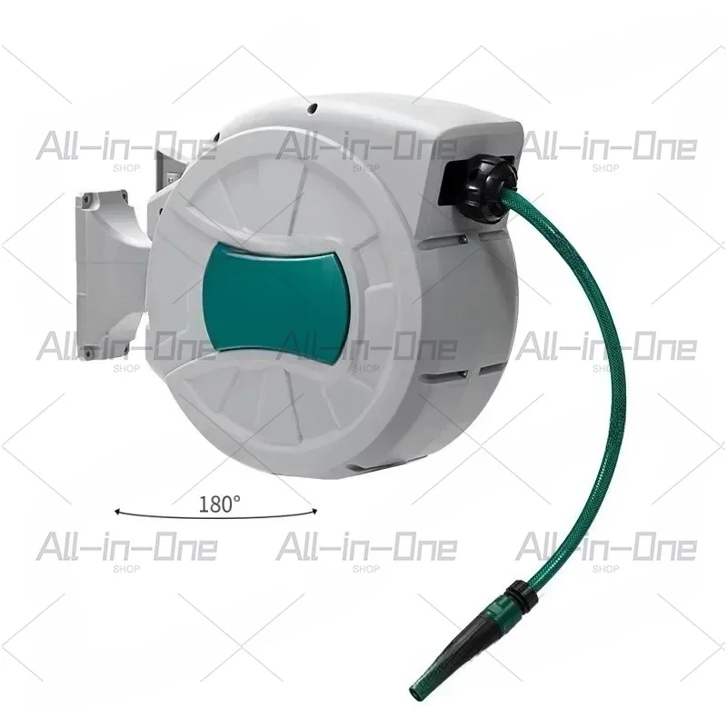 30m Heavy Duty Wall Mount Retractable Hose Reel Plastic Auto Rewind Water Air