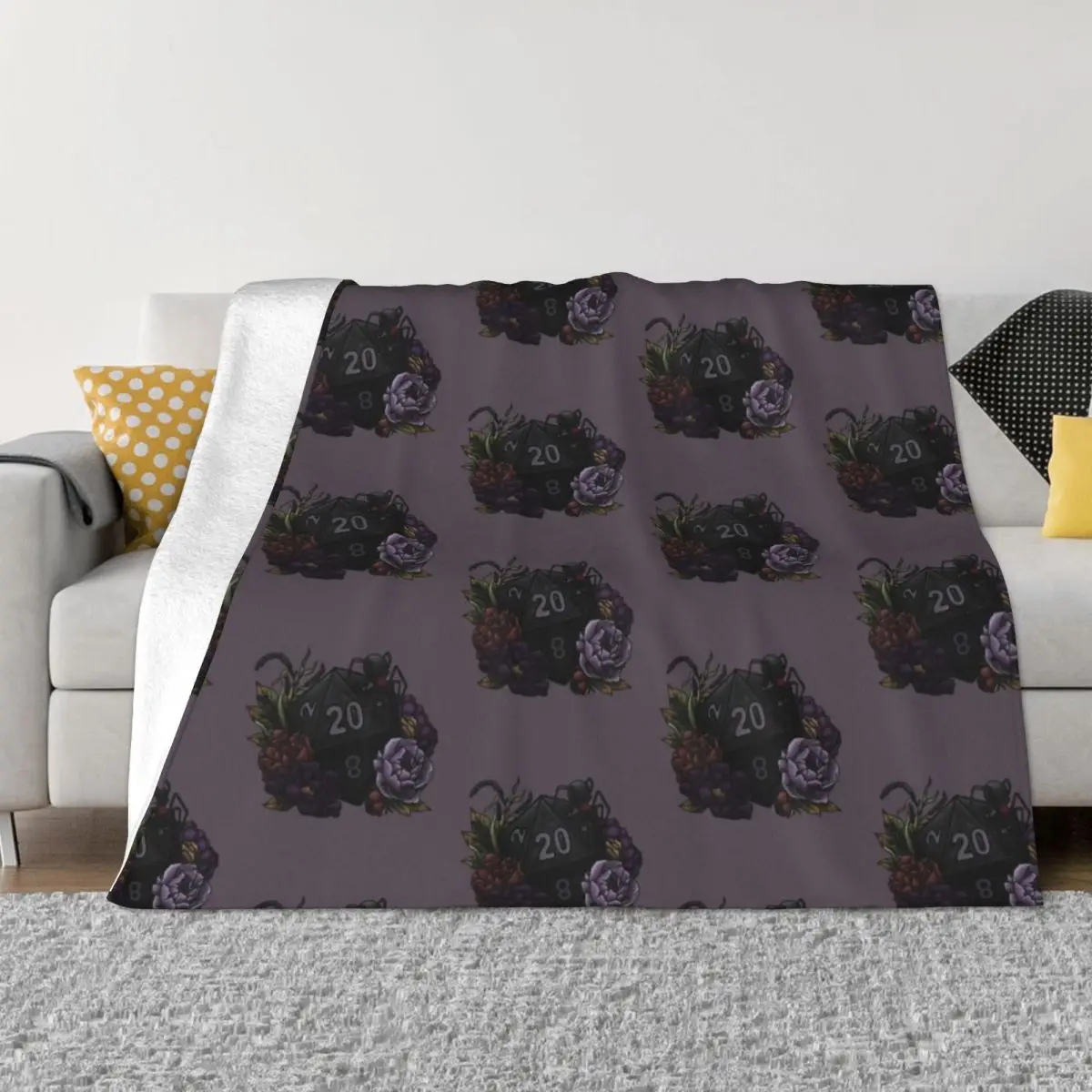 

Drow D20 - Tabletop Gaming Dice Throw Blanket Thermal Beautifuls Soft Blankets