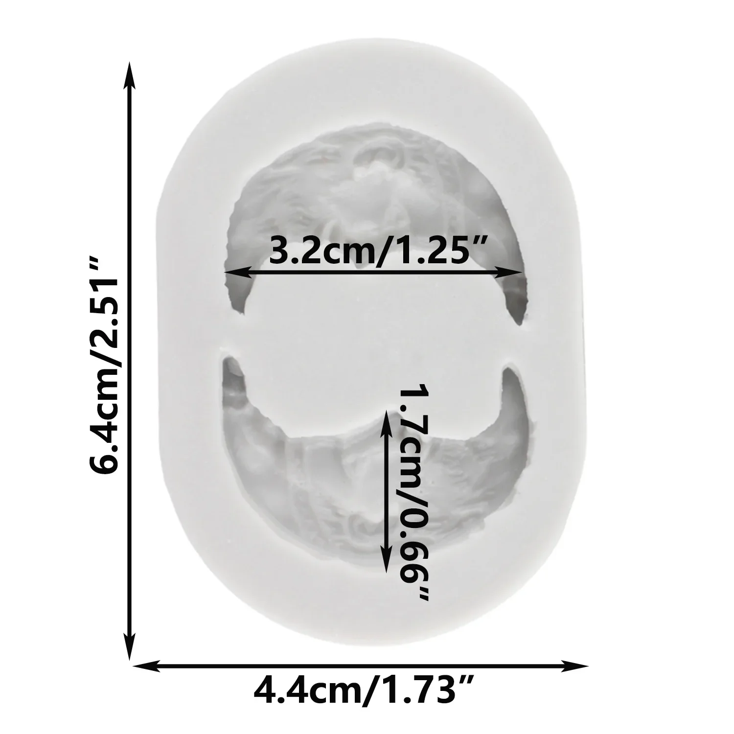 Moon Face Silicone Mold Fondant Cake Decorating Tools Cupcake Topper Molds Candy Resin Clay Mould Chocolate Gumpaste Moulds