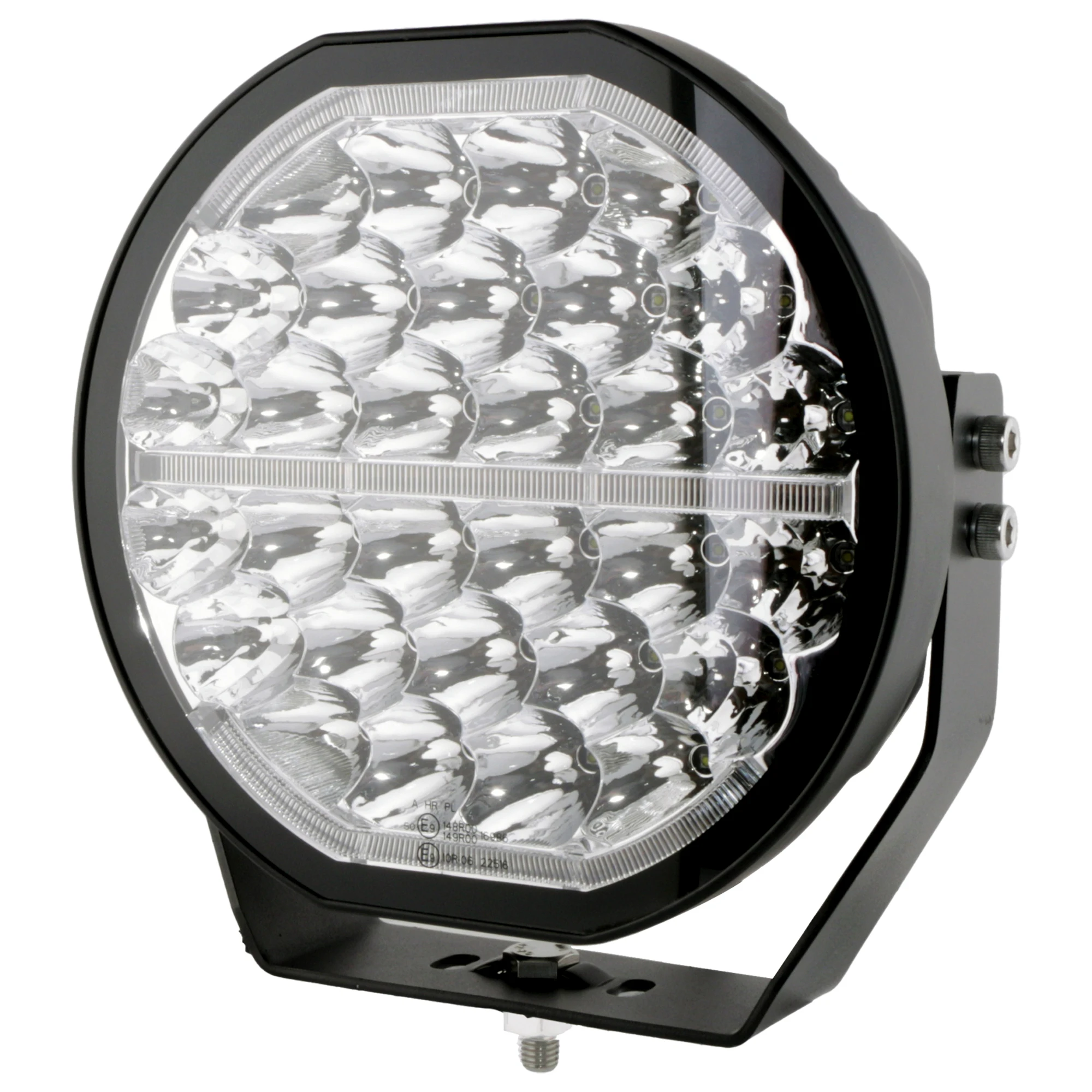 New Emark Super Bright 4x4 Offroad Spot 9inch Led Fog Driving Lights with White Amber Dual Color DRL Lights