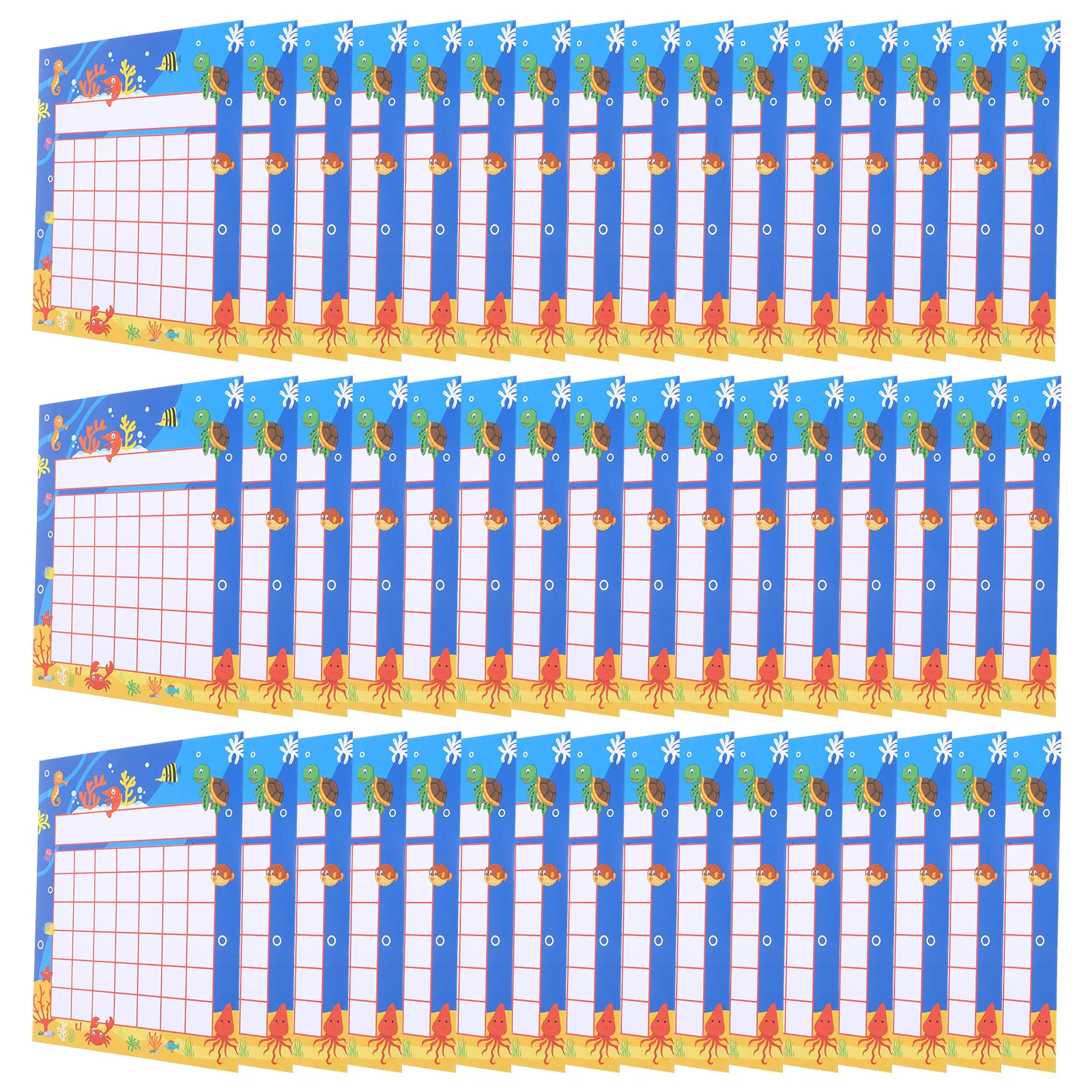 

50 Cartoon Incentive Cards Kindergarten Classroom Positive Behavior Reward Chart for Chore Star Sticker Classroom