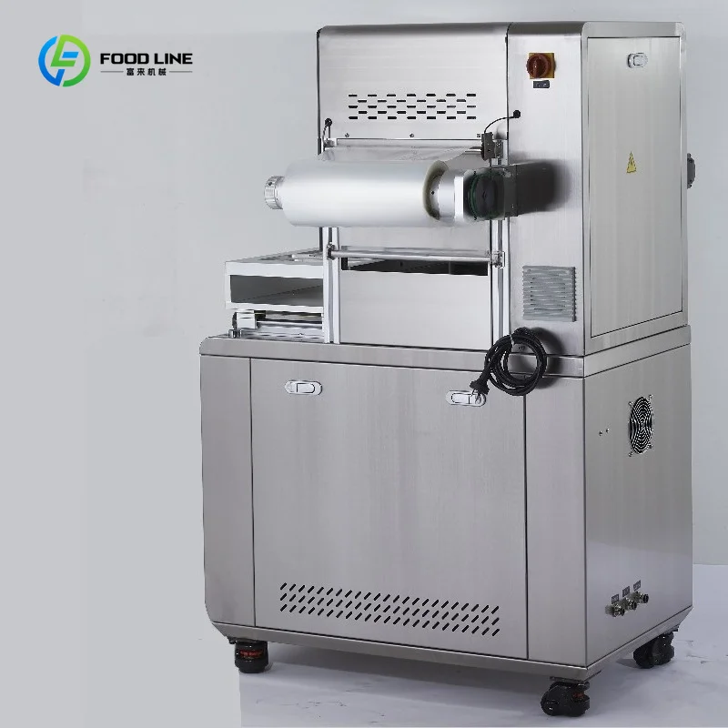 Automatic MAP Tray Sealing Machine with Nitrogen Gas Filling Vacuum Modified Atmosphere Food Packer Custom