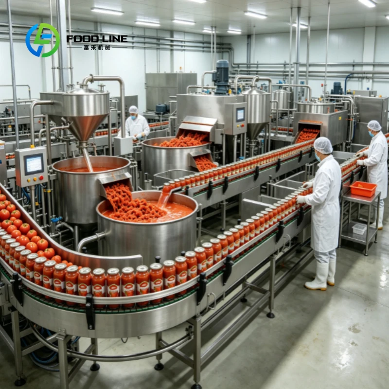 Customized Industry Automatic Tomato Paste Production Line Mini Complete Industrial Concentrate Tomato Paste Processing Plant