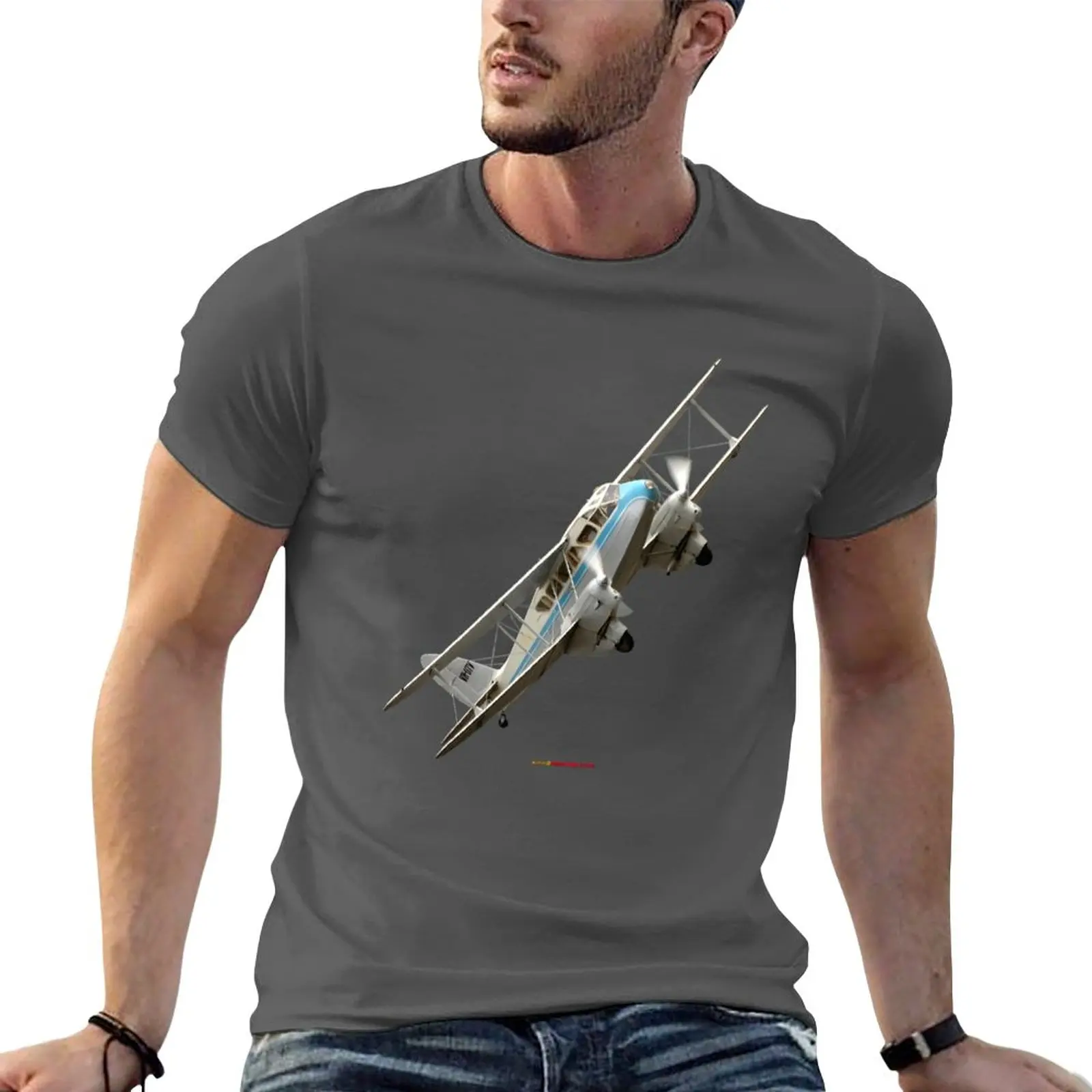 New Plane & Simple - DH-89 Dragon Rapide VH-UTV T-Shirt kawaii clothes sublime t shirt workout shirts for men