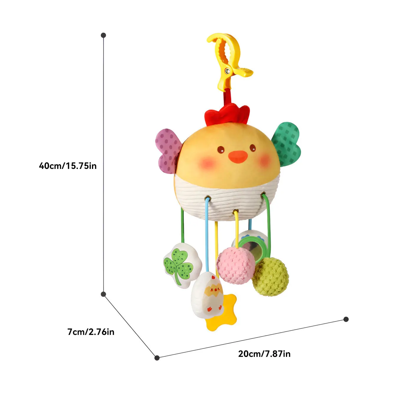 New Baby Bed Hanging Drawstring Toy Newborn Baby Stroller Toy Cute Animal Educational Toys Hand Grip Plush Fun Bedtime Toys