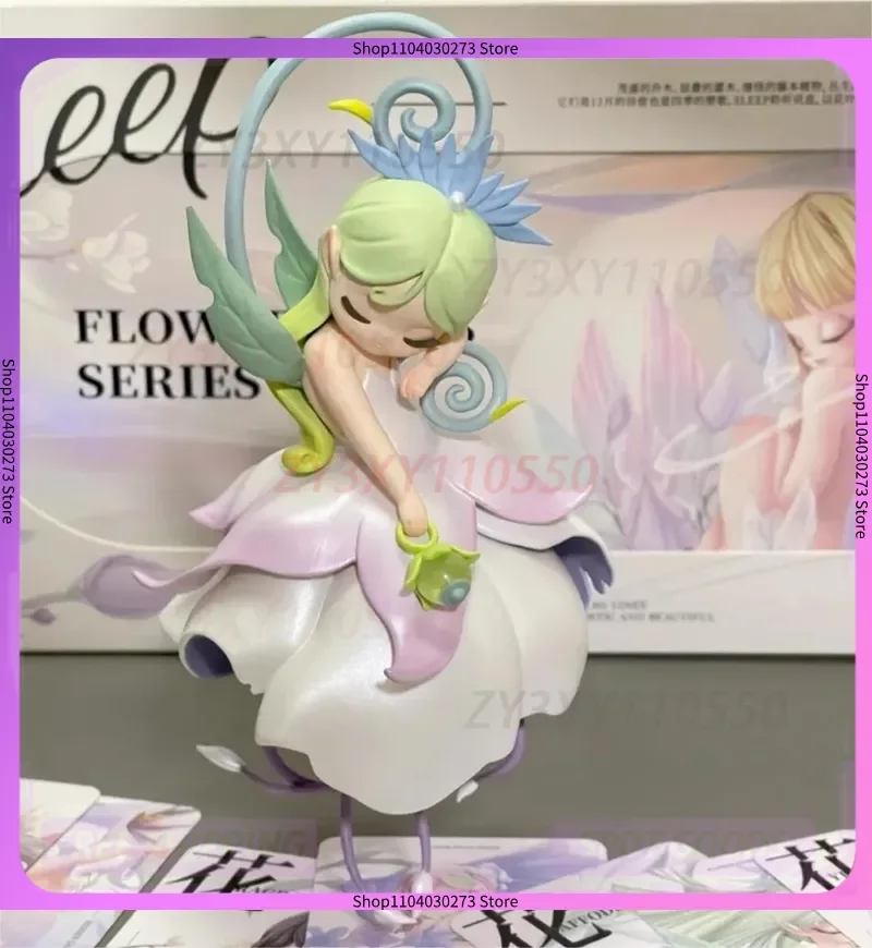 

52 игрушки, фигурка серии эльфа, Мандала, Нарцис, цветок для сна, эльф, глухая коробка, милое мультяшное украшение, модная слепая коробка, игрушки в подарок